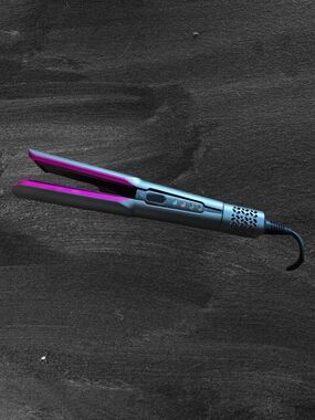 2 In 1 Hair Dryer And Straightener Flat Iron - Pink Accent